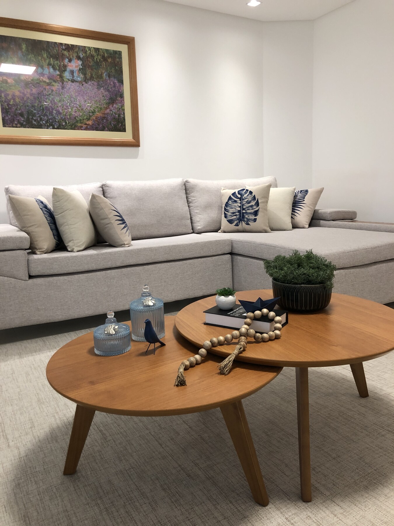 Sala concluída da Casa Jurerê em Jurerê